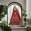 RED EMBROIDERY PAKISTANI PURE CHIFFON PARTY WEAR