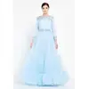 TK LONG SLEEVE MAXI TULLE GOWN