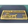 HEAVY ACRYLIC HAPPY MARRIAGE ENVELOPE