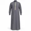 THE GREY GEOMETRIC EMBROIDERED THOBE