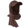 SPORTS JERSEY HIJAB W ATTACHED BASEBALL HAT