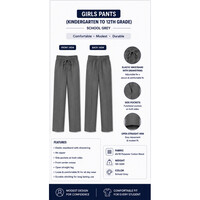 BURHAN GIRLS UNIFORM SET (6TH–12TH) – SHIRT PANTS & HIJAB