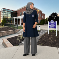 BURHAN GIRLS K–5 UNIFORM SET + HIJAB (QUARTER SLEEVE)