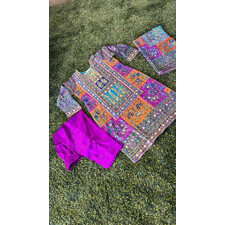 SILK WITH GOTA WORK