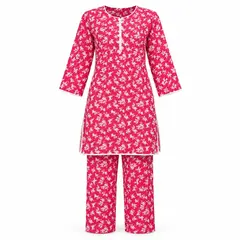 FLORAL COTTON 2 PIECES CO-ORD SET