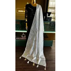 DUPATTA SILKY W BEADS