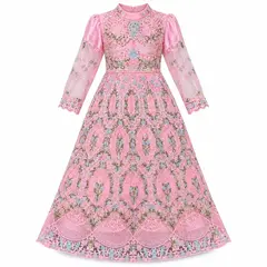 YOUNG GIRL FANCY MAXI DRESS NET