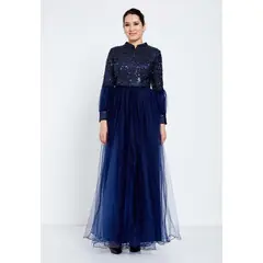 MODEST LONG SLEEVE MAXI GOWN