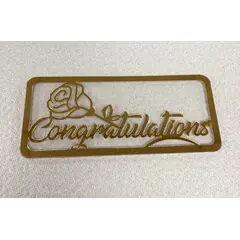 HEAVY ACRYLIC CONGRATULATION ENVELOPE