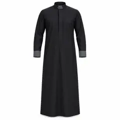 PLAIN BLACK SAUDI THOBE