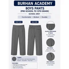 BURHAN BOYS PANTS (6TH–12TH GRADE)