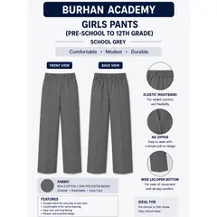 BURHAN GIRLS PANTS K - 5TH