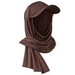 SPORTS JERSEY HIJAB W ATTACHED BASEBALL HAT