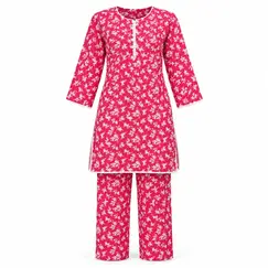 FLORAL COTTON 2 PIECES CO-ORD SET