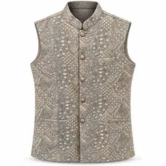 MEN EMBROIDERED WAISTCOAT