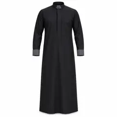 PLAIN BLACK SAUDI THOBE