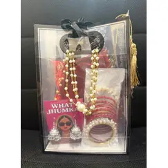 GIFT HAMPER, POTLIES, JUMKA, BANGLES AND STENCILS