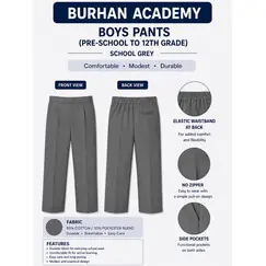 BURHAN BOYS PANTS (6TH–12TH GRADE)