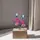 GOLD-TONE MIXED STONE FLOWER STATEMENT EARRINGS