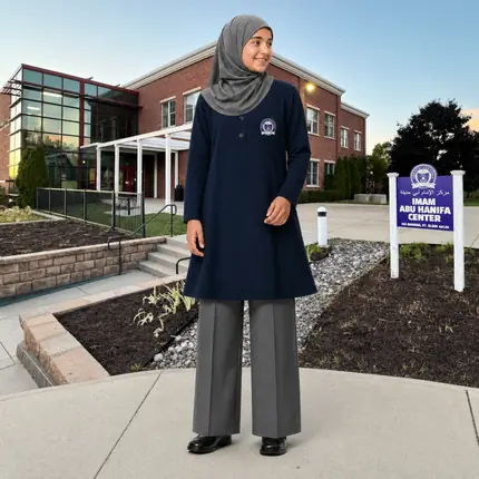 BURHAN GIRLS K–5 UNIFORM SET + HIJAB (FULL SLEEVE)