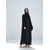 DUBAI BLACK ABAYA SIDE WORK