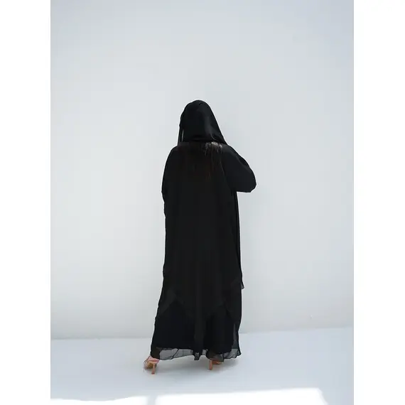 DUBAI BLACK CLASSIC ABAYA