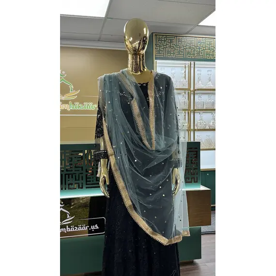 NET DUPATTA W MIRROR