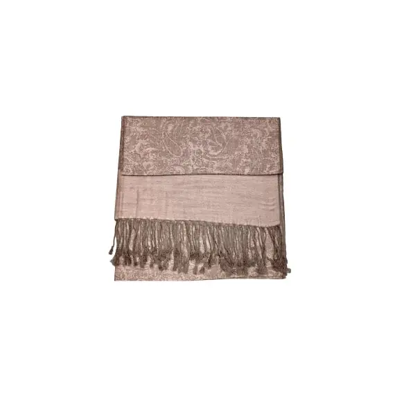 PASHMINA SOFT SILKY TWO TONE REVERSIBLE SHAWL WRAP SCARF
