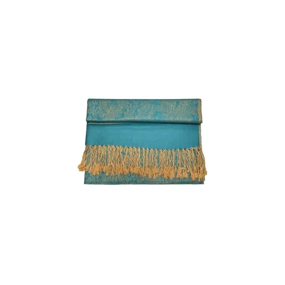 PASHMINA SOFT SILKY TWO TONE REVERSIBLE SHAWL WRAP SCARF