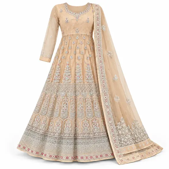 EMBROIDERED ANARKALI DRESS