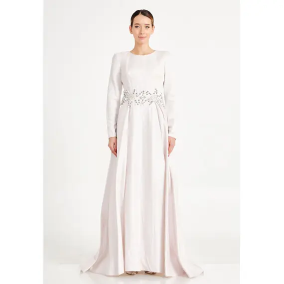 TK LONG SLEEVE MAXI CREPE