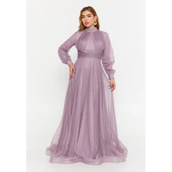 LONG SLEEVE MAXI MODEST DRESS