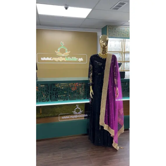NET DUPATTA W MIRROR L BORDER