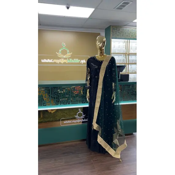 NET DUPATTA W MIRROR L BORDER