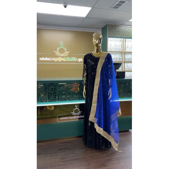NET DUPATTA W MIRROR L BORDER