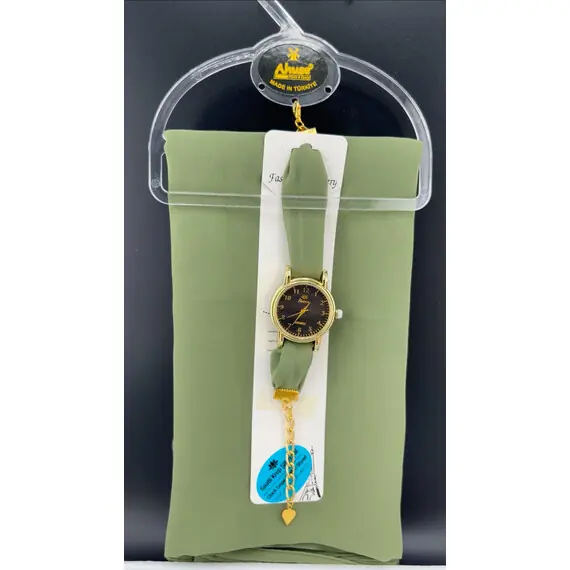 CHIFFON HIJAB WITH WATCH