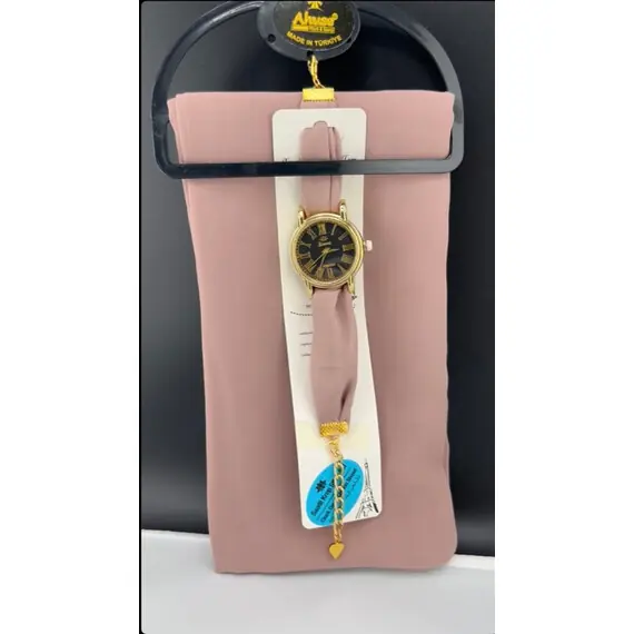 CHIFFON HIJAB WITH WATCH