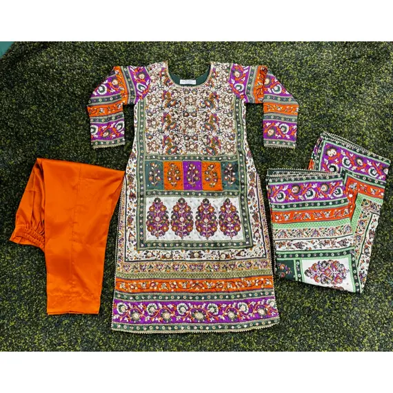 SILK WITH GOTA WORK