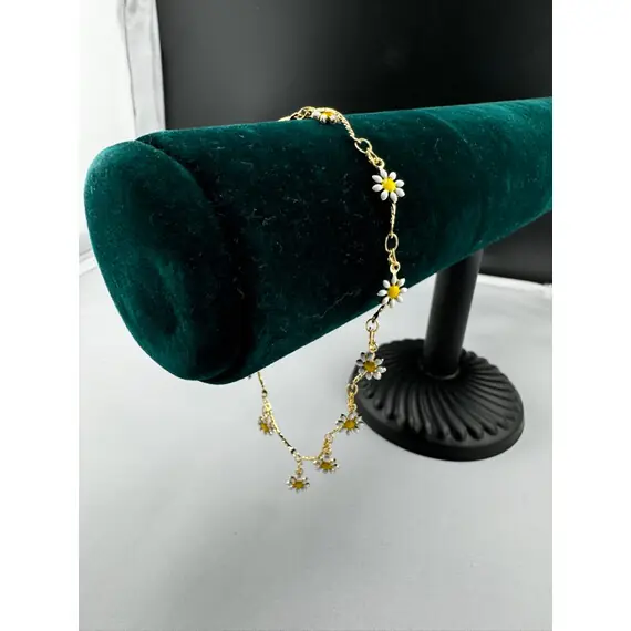 STAINLESS STEEL SUNFLOWER ANKLET