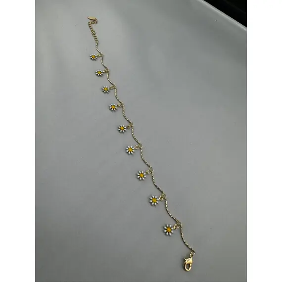 STAINLESS STEEL SUNFLOWER ANKLET