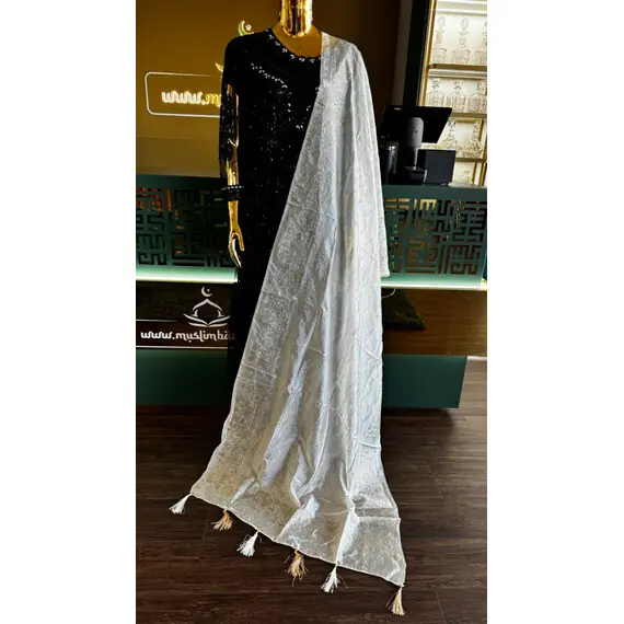 DUPATTA SILKY W BEADS