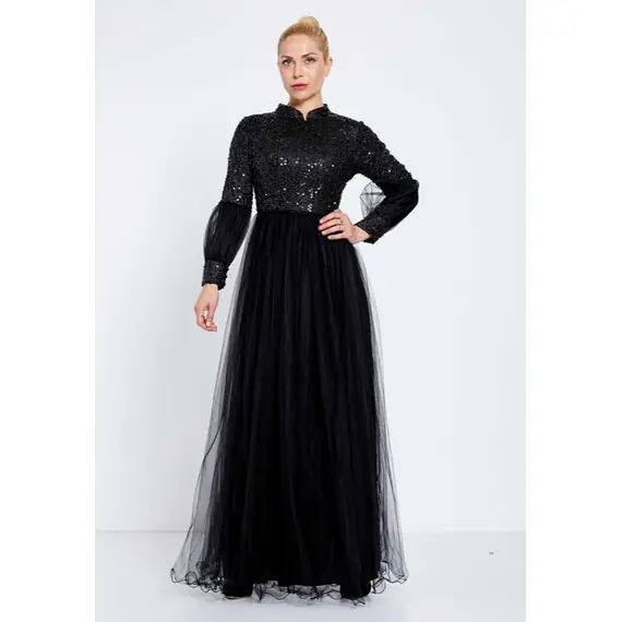 MODEST LONG SLEEVE MAXI GOWN