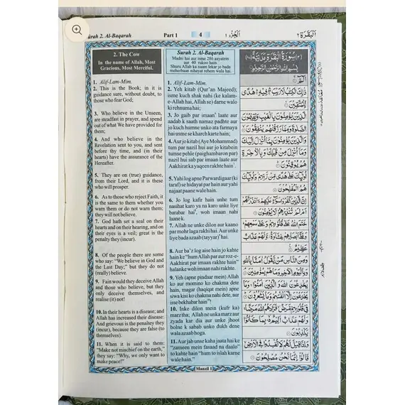 THE HOLY QURAN (URDU TRANSLATION IN ROMAN SCRIP)