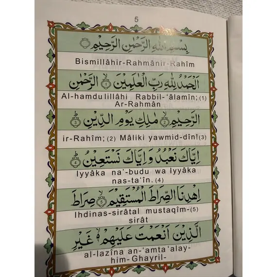 MANZIL ARABIC,ENGLISH TRANS & TRANSLITERATION