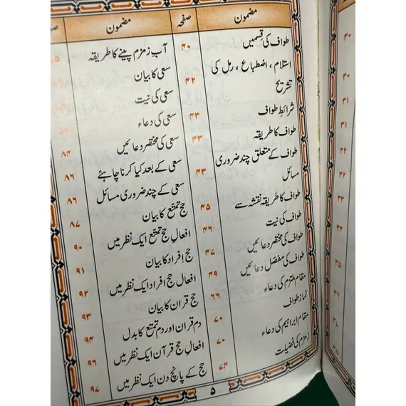 TAREEQA HAJJ O UMRAH/URDU & ARABIC