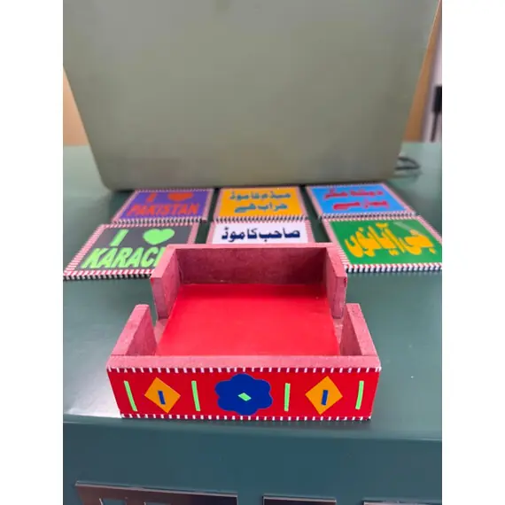 PAKISTANI TRUCK ART 6 PCS COASTER SET