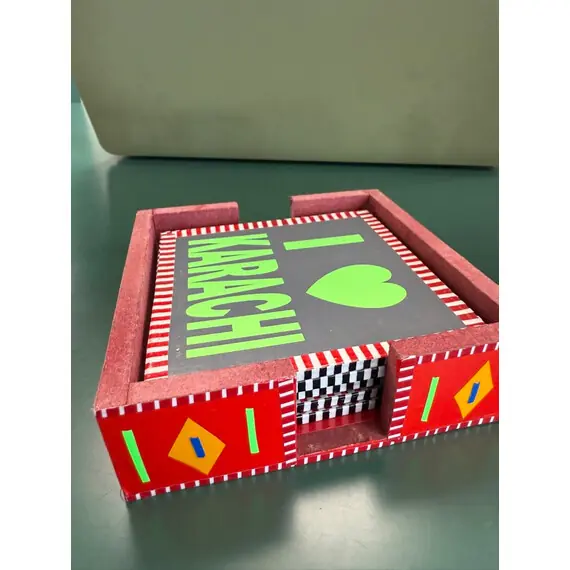 PAKISTANI TRUCK ART 6 PCS COASTER SET