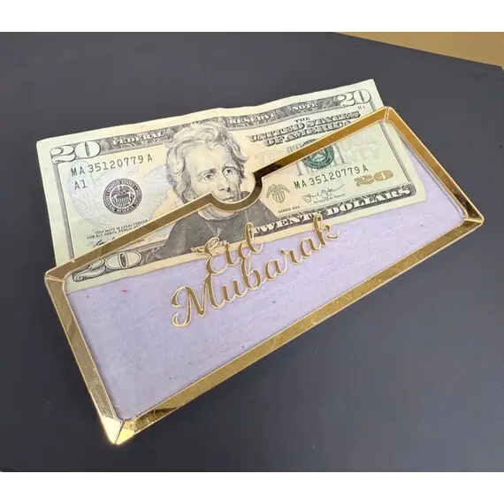 ELEGANT ACRYLIC EID MUBARAK ENVELOPE