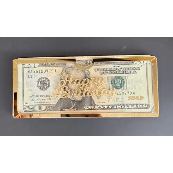 ELEGANT ACRYLIC HAPPY BIRTHDAY ENVELOPE
