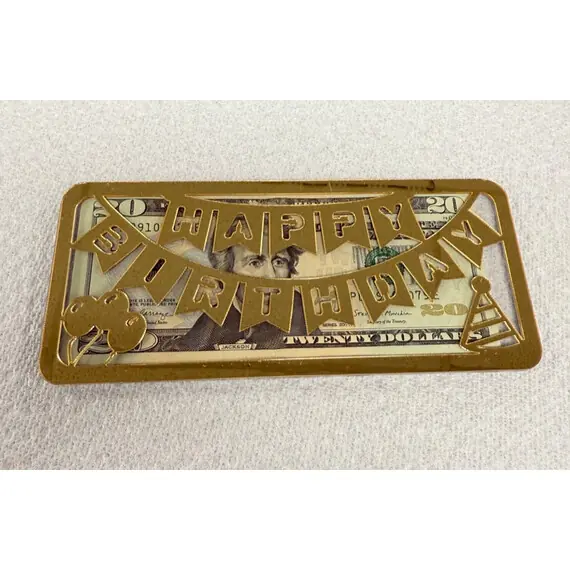 HEAVY ACRYLIC HAPPY BIRTHDAY ENVELOPE
